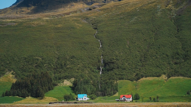 Vista panorámica del paisaje de Islandia