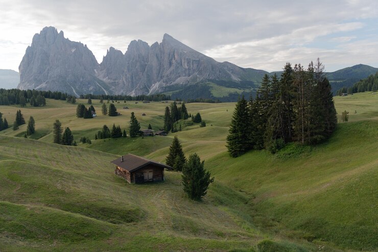 Foto vista panorámica del paisaje y las montañas contra el cielo