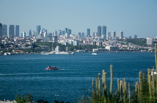 Vista panorámica panorámica de Estambul, Turquía