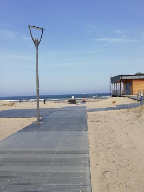 Vista panorámica de la playa contra el cielo