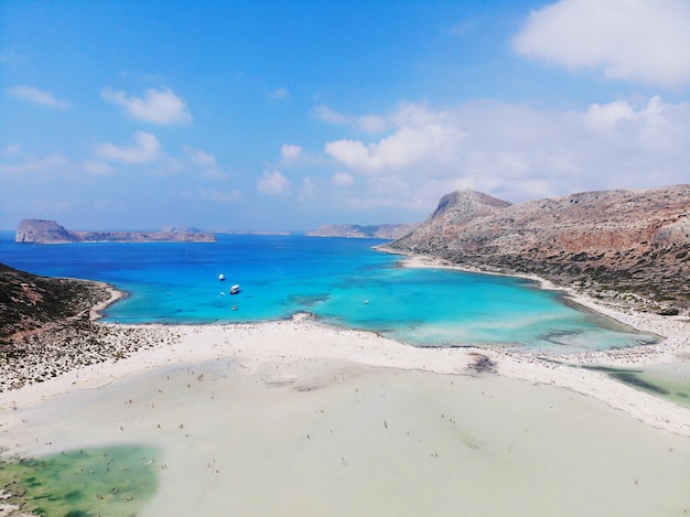 Vista panorámica de la playa contra el cielo