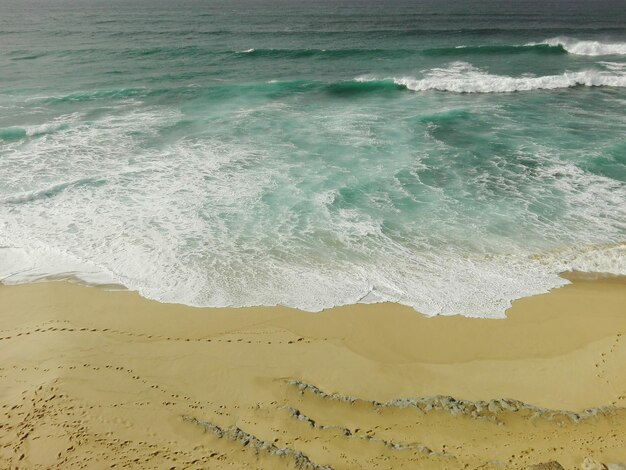 Foto vista panorámica de la playa