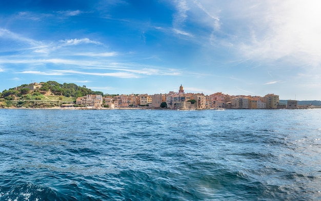 Vista panorámica de SaintTropez Cote d'Azur Francia