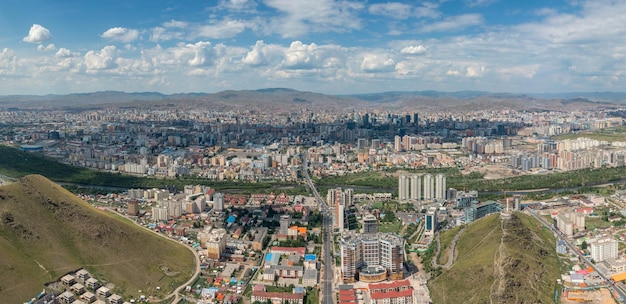 Vista panorámica de Ulaanbaatar Mongolia