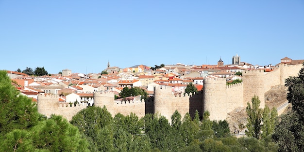 Vista panorámica de Ávila, Castilla y León, España