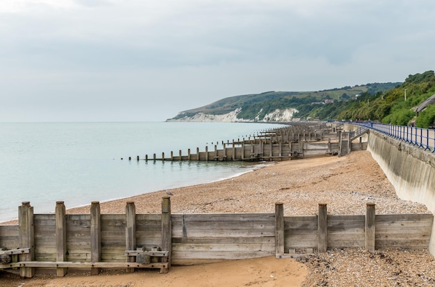 Vista para Beachy Head em Eastbourne UK