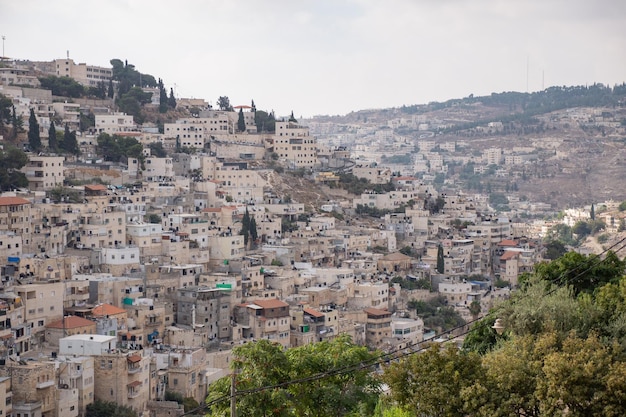 Vista para Jerusalém da cidade de David Old city Israel Foto de alta qualidade