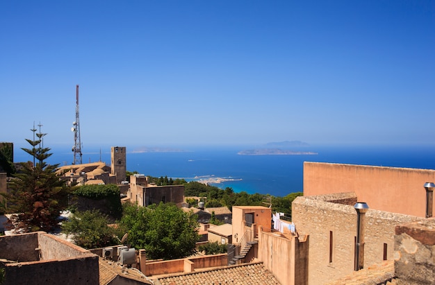 Vista para o mar a partir de Erice