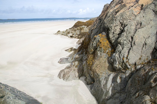 Vista para o mar em Lettergesh Beach Connemara Galway Ireland