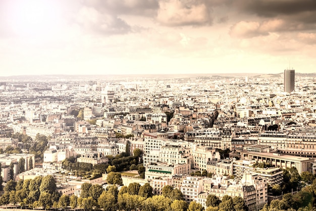 Vista de París desde la Torre Eiffel