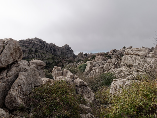 Vista del Parque Natural El Torcal de Antequera.