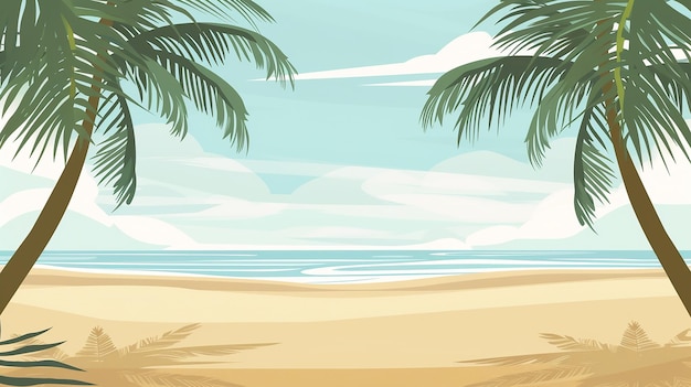 Vista perfeita para a praia Férias de verão e férias