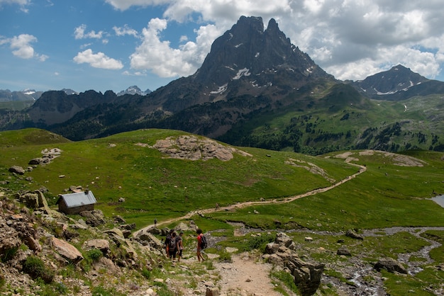 Vista del Pic du Midi Ossau en los Pirineos franceses