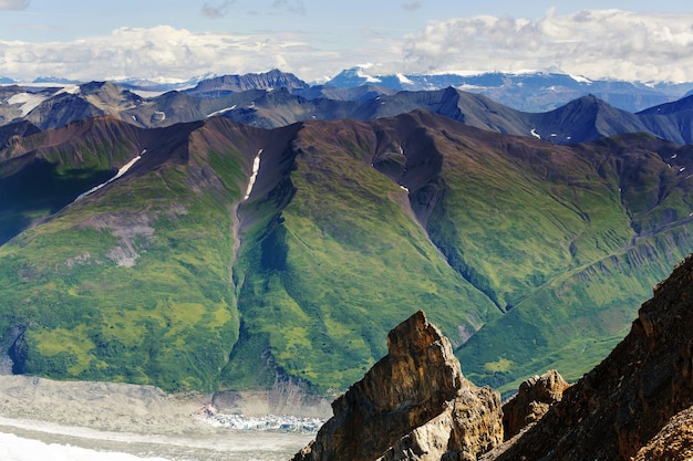 Vista desde el pico Donoho, Alaska