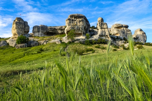 Vista pintoresca de las esfinges Bakhchisarai Bakhchisarai Crimea Rusia La península de Crimea