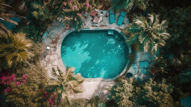 Una vista de la piscina en el hotel bali