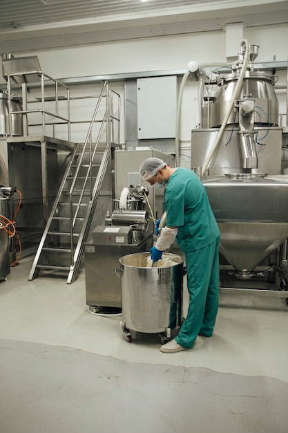 vista de la planta de fabricación de tabletas