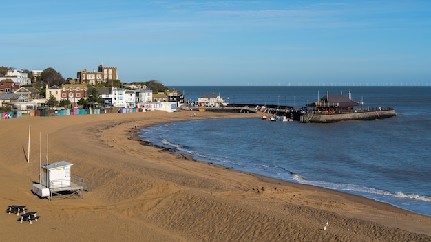 Vista de la playa de Broadstairs