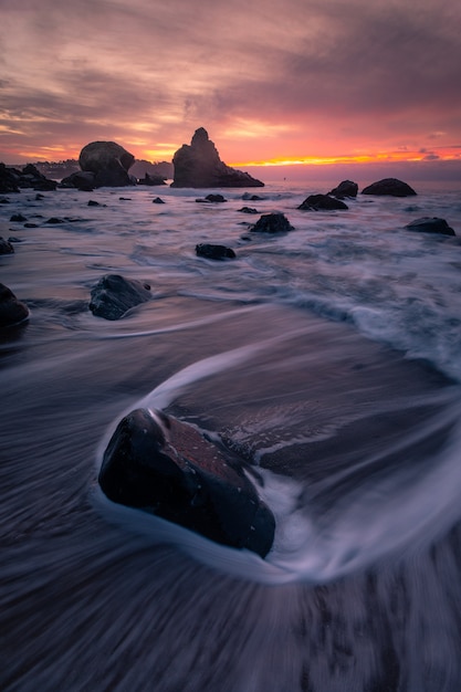 Vista desde la playa de Marshall en San Francisco, California