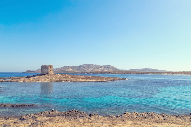 Vista de la playa de La Pelosa, una de las más bonitas