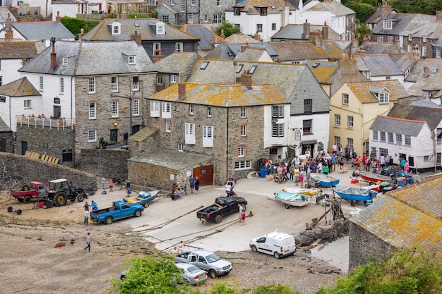 Una vista de Port Isaac en Cornwal