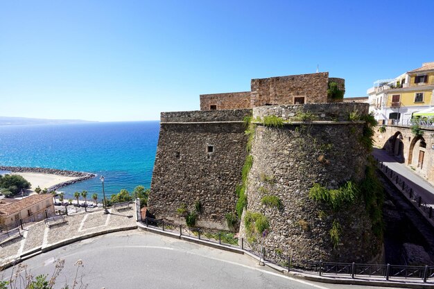 Vista posterior del castillo de Murat Aragón en Pizzo Calabria Italia