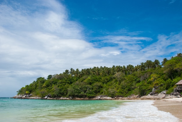 Foto vista, praia, pradise, ilha, tailandia, raya, ilha