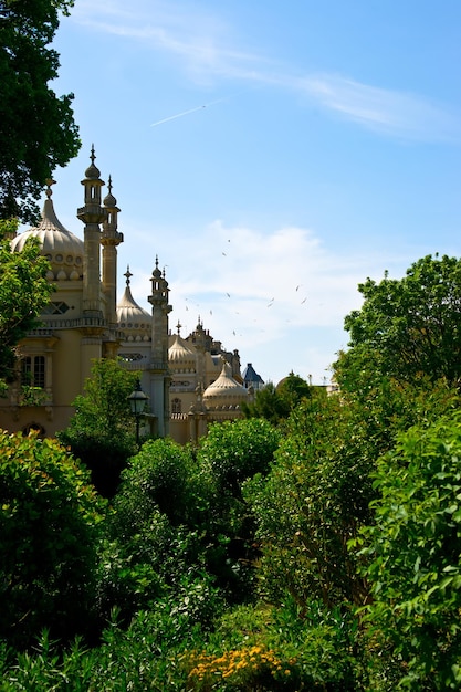 Vista de primavera del pabellón de Brighton