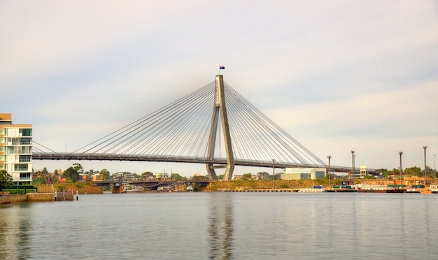 Vista del puente Anzac en Sydney