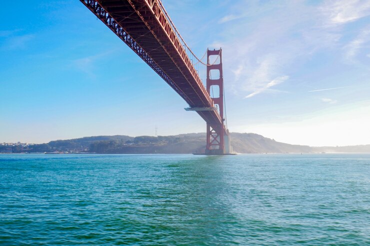 Vista del puente golden gate. San Francisco, California, EE.UU.