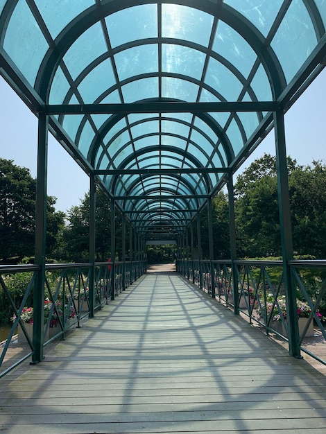 Vista del puente peatonal