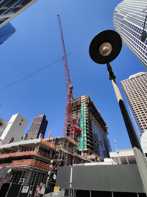 Vista de rascacielos en el centro de Los Ángeles