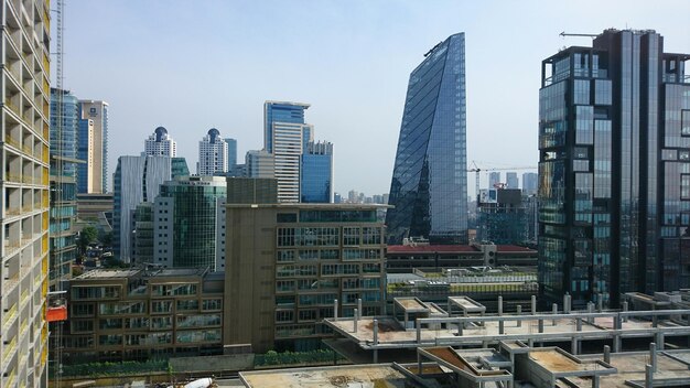 Vista de los rascacielos de la ciudad