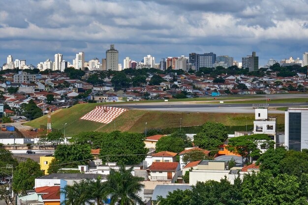 Vista de la región del Aeropuerto Local en sao paulo