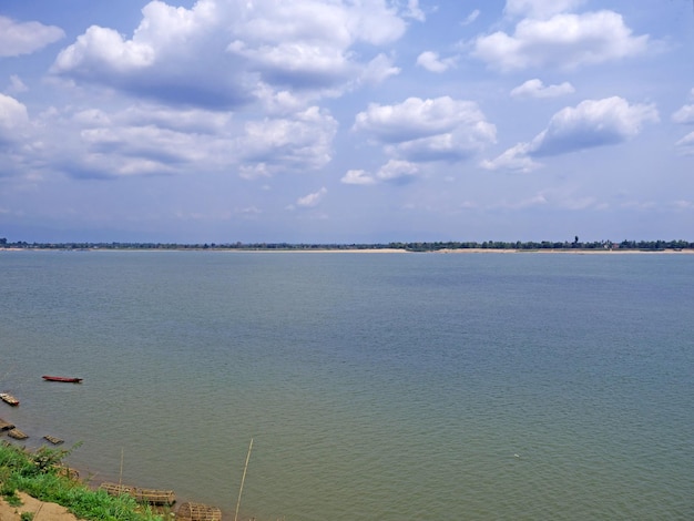 La vista del río Mekong Laos