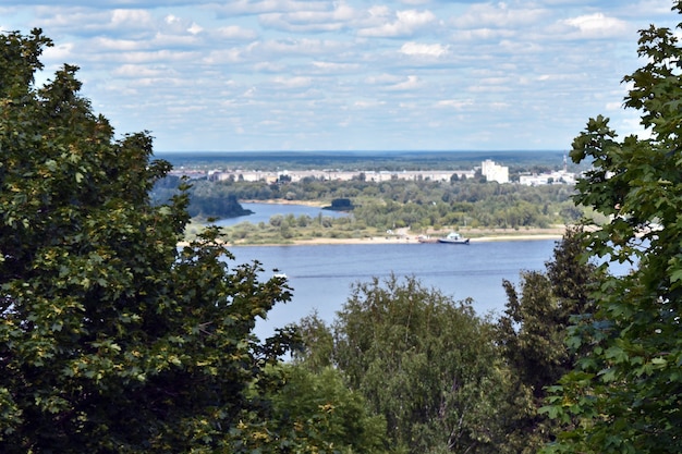 Vista del río Volga desde la montaña