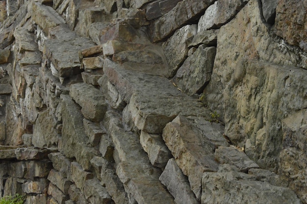 Vista de las rocas desde un ángulo bajo