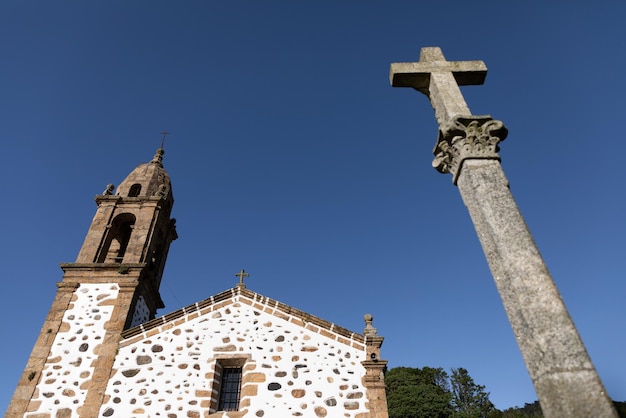 Vista del santuario de San Andrés de Teixido en Galicia España