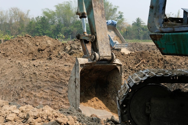 Vista del sitio de construcción