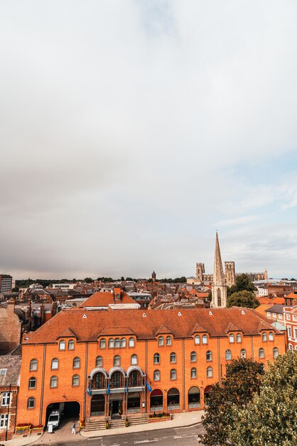 Una vista sobre la ciudad de York en Inglaterra