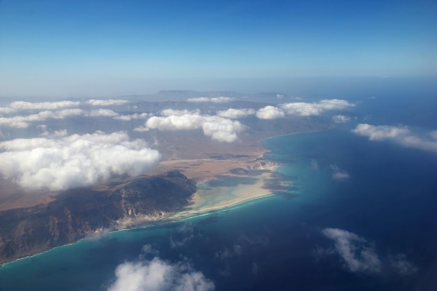 La vista sobre la isla de Socotra Océano Índico Yemen