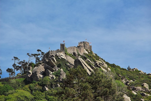 La vista sobre el palacio de Pena Sintra