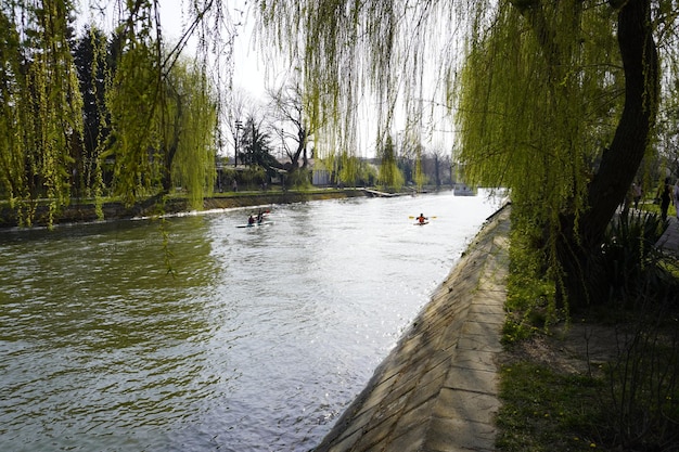 Vista sobre el río Bega en Rumania