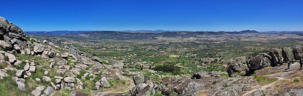 La vista sobre el valle de Monsanto en Portugal