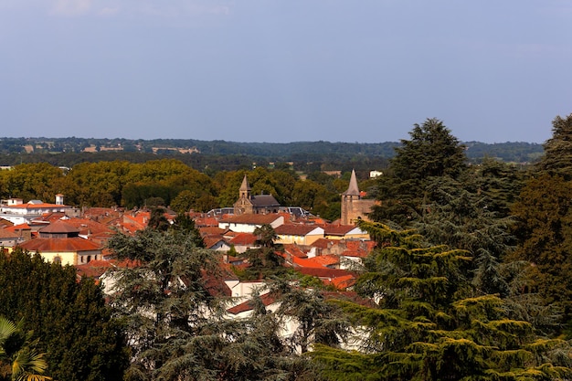 Vista superior de Aire sur l'Adour Nueva Aquitania Francia