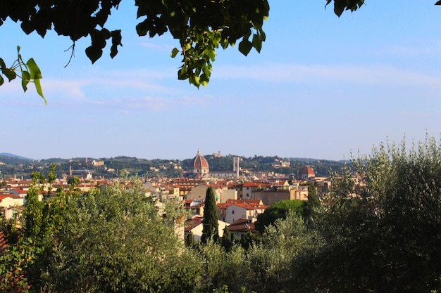 Vista superior de la catedral del Duomo en Florencia