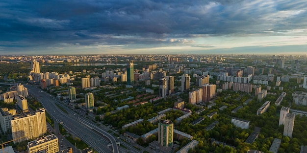 Vista superior da área de dormir de Moscou