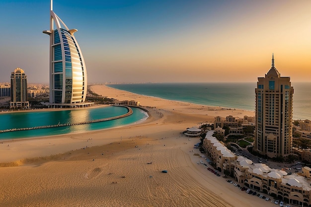 Vista superior da cidade de Dubai