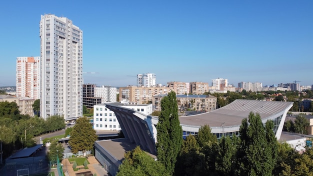 Vista superior da parte central da cidade de Kharkov