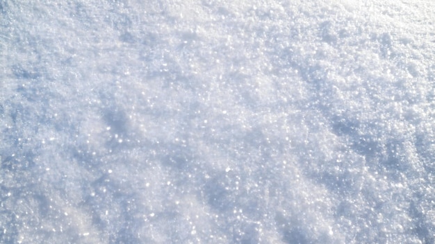 Vista superior da textura de neve branca fresca Perfeição brilhando puro fundo nevado Cenário limpo de Natal